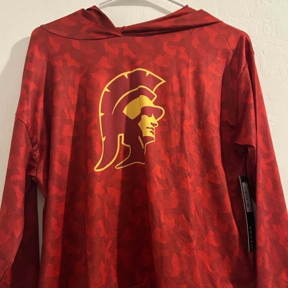 Certo USC Trojans Session Hood Size LG Crimson Red Camo Hoodie